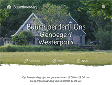 Tablet Screenshot of buurtboerderij.nl